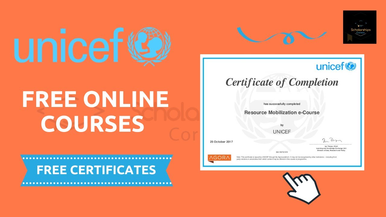 Free Courses With Certificate Offered By UNICEF