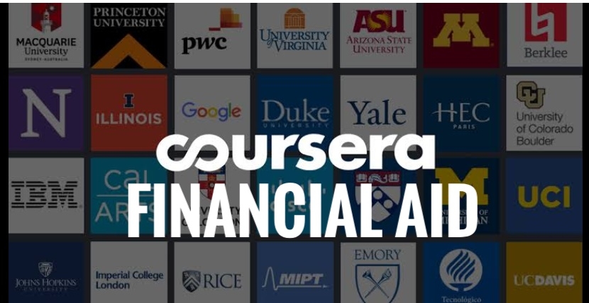 how to add financial aid to coursera courses